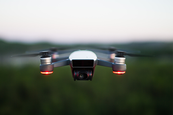 Active unmanned aerial vehicle for analysis of irrigation efficiency