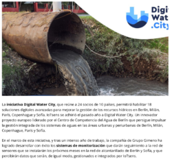 IoTsens concluye el desarrollo de los sensores prototipo del proyecto Digital Water City sobre digitalización y gestión integrada del agua