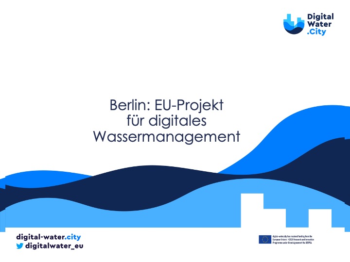 Berlin: EU-Projekt für digitales Wassermanagement